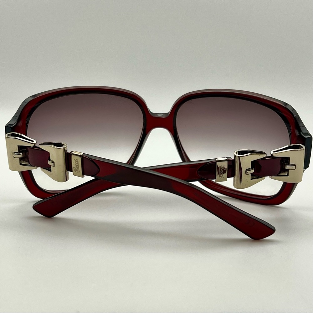 Authentic Gucci Queen Bow Bold Red Oversized Sunglasses GG 3006/S - Picture 3 of 12